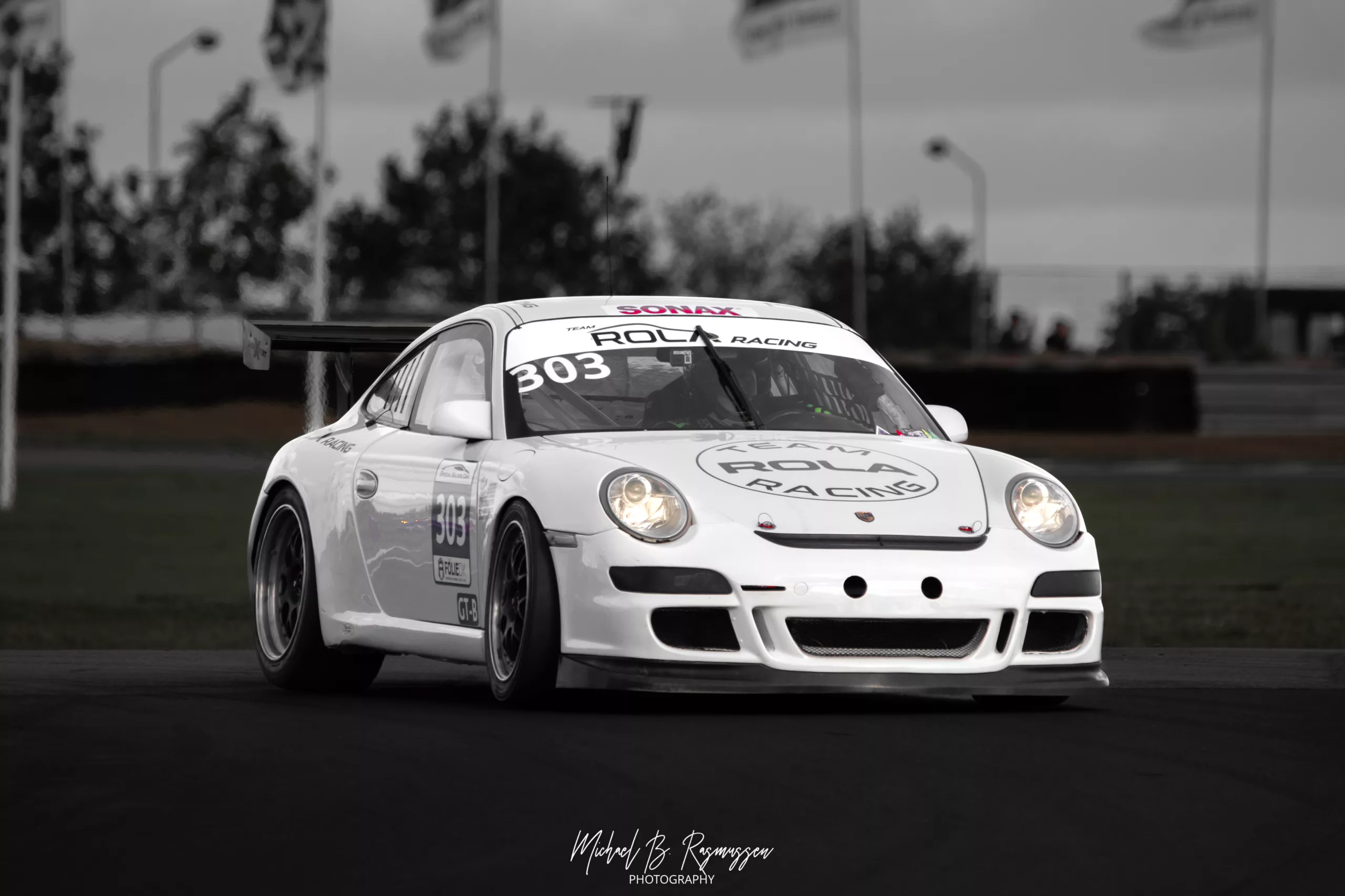 Porsche på Jyllands ringen.